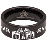 Dala Horse Tungsten Carbide Ring
