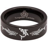 Tribal Shark Tungsten Carbide Ring