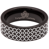 Quatrefoil Tungsten Carbide Ring