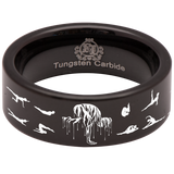 Pilates Style 2 Tungsten Carbide Ring