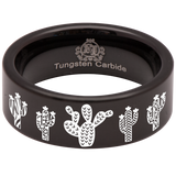 Cactus Tungsten Carbide Ring