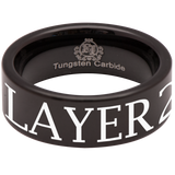 Player 2 Gamer Couple Tungsten Carbide Ring