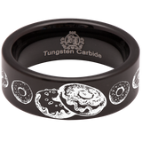 Donut Tungsten Carbide Ring