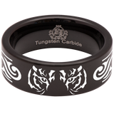 Tiger Eye Style 2 Tungsten Carbide Ring