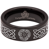 Triskle Wolf Tungsten Carbide Ring
