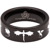 Dragon Loop Tungsten Carbide Ring