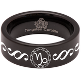 Capricorn Tungsten Carbide Ring