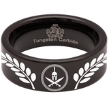 Spartan Shield Tungsten Carbide Ring