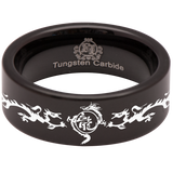 Chinese Dragon Tungsten Carbide Ring