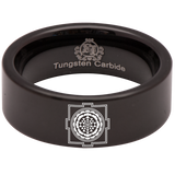 Sri Yantra Tungsten Carbide Ring