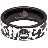 His and Her Camouflage Tungsten Carbide Ring