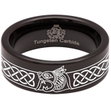 Celtic Dragon Style 2 Tungsten Carbide Ring
