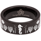 Seahorse Tungsten Carbide Ring