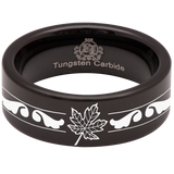 Maple Leaf Tungsten Carbide Ring