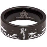 Giraffe Tungsten Carbide Ring