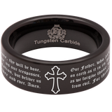 Lord's Prayer Tungsten Carbide Ring