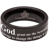 Serenity Prayer  Tungsten Carbide Ring