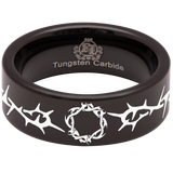 Thorn Tungsten Carbide Ring