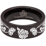 Rosebud Tungsten Carbide Ring