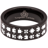 Jigsaw Tungsten Carbide Ring
