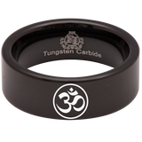 Aum Tungsten Carbide Ring
