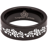 Magnolia Tungsten Carbide Ring