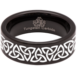 Celtic Chain Tungsten Carbide Ring