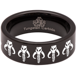 Mandalorian Tungsten Carbide Ring