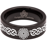 Knotwork Tungsten Carbide Ring
