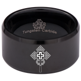 Ethiopian Cross Tungsten Carbide Ring