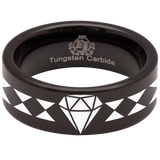 Diamond Tungsten Carbide Ring