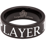 Player 1 Gamer Couple Tungsten Carbide Ring