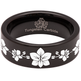 Orchid Tungsten Carbide Ring