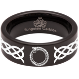 Ouroboros Tungsten Carbide Ring