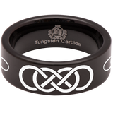 Double Infinity Tungsten Carbide Ring
