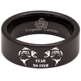 Fear No Fish Tungsten Carbide Ring