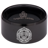 Celtic Triquetra Tungsten Carbide Ring