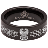 Celtic Seahorse Tungsten Carbide Ring