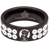 Lucky Cat Tungsten Carbide Ring
