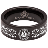 Triple Hare Celtic Tungsten Carbide Ring