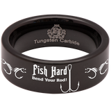 Fish Hook Tungsten Carbide Ring