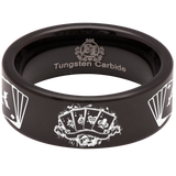 Gambler Tungsten Carbide Ring