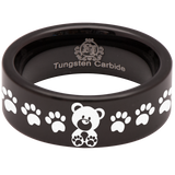 Teddy Bear Tungsten Carbide Ring