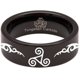 Triskele Tungsten Carbide Ring