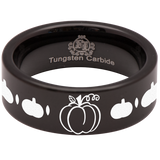 Pumpkin Tungsten Carbide Ring