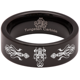 Cuttlefish Squid Tungsten Carbide Ring
