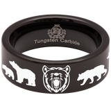 Roaring Bear Tungsten Carbide Ring