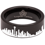 Seattle Skyline Tungsten Carbide Ring