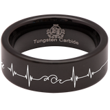 Wave Tungsten Carbide Ring