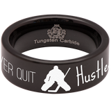 Hockey Tungsten Carbide Ring